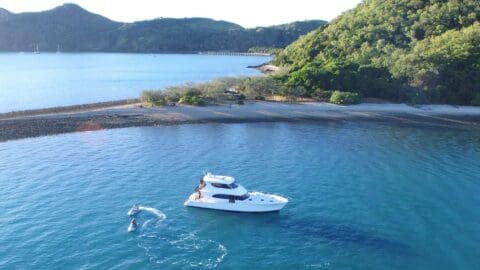 White boat