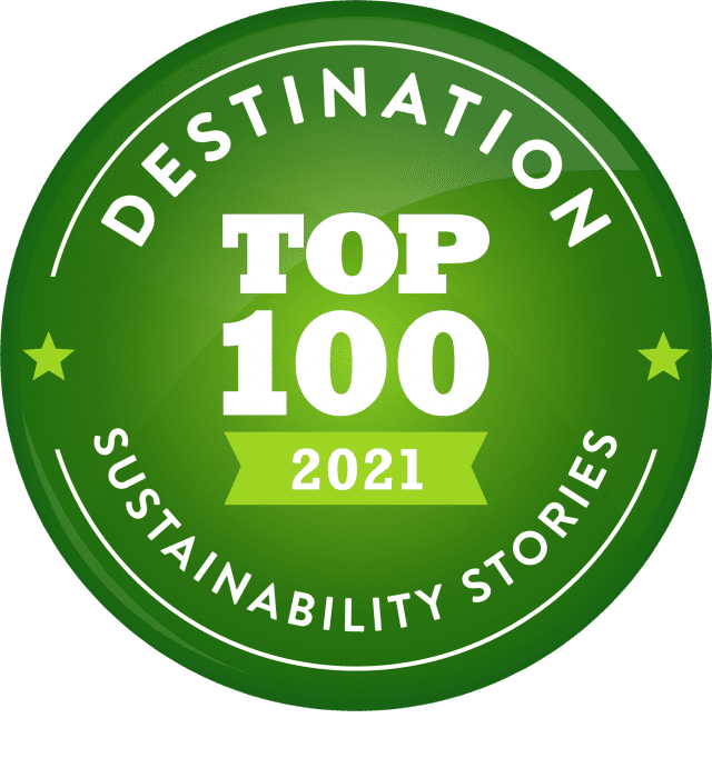 Green Destinations sustainability storied top 100 award for 2021